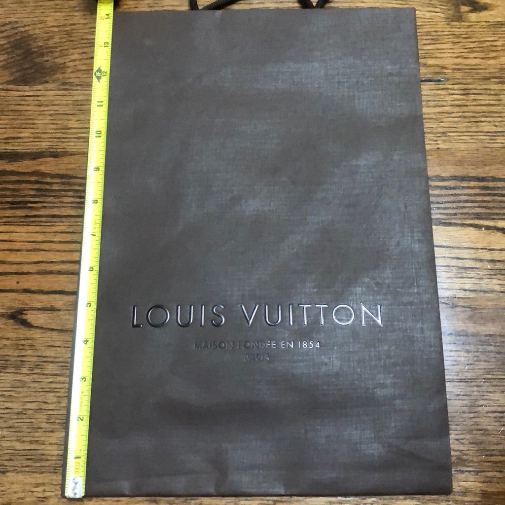Louis Vuitton Paper Shopping Bag 14 X 10 Approx